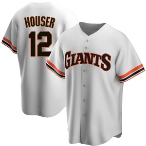 Men's San Francisco Giants Adrian Houser Replica White Home Cooperstown Collection Jersey