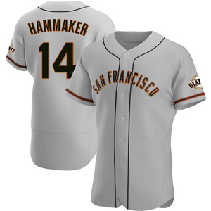 Men's San Francisco Giants Atlee Hammaker Authentic Gray Road Jersey