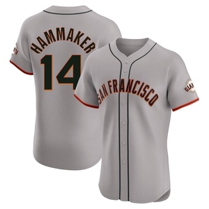 Men's San Francisco Giants Atlee Hammaker Elite Gray Road Jersey