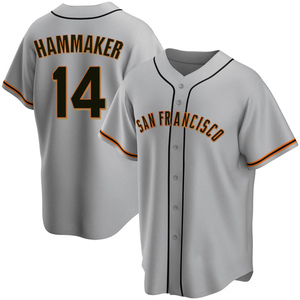 Men's San Francisco Giants Atlee Hammaker Replica Gray Road Jersey