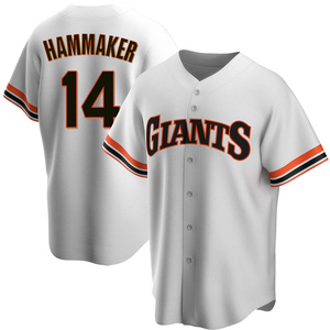 Men's San Francisco Giants Atlee Hammaker Replica White Home Cooperstown Collection Jersey