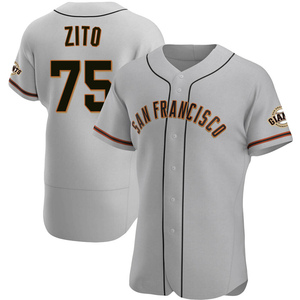 Men's San Francisco Giants Barry Zito Authentic Gray Road Jersey