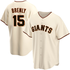 Men's San Francisco Giants Bob Brenly Replica Cream Home Jersey