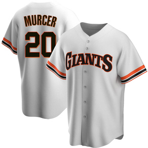 Men's San Francisco Giants Bobby Murcer Replica White Home Cooperstown Collection Jersey