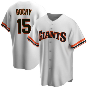 Men's San Francisco Giants Bruce Bochy Replica White Home Cooperstown Collection Jersey