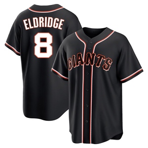 Men's San Francisco Giants Bryce Eldridge Replica Black Fashion Out Jersey