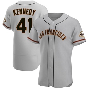 Men's San Francisco Giants Buddy Kennedy Authentic Gray Road Jersey