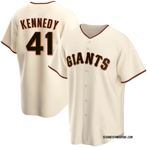 Men's San Francisco Giants Buddy Kennedy Replica Cream Home Jersey