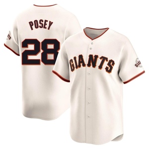 Men's San Francisco Giants Buster Posey Limited Cream Home Jersey