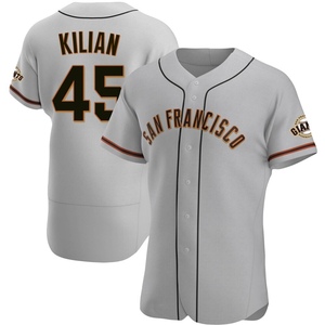 Men's San Francisco Giants Caleb Kilian Authentic Gray Road Jersey
