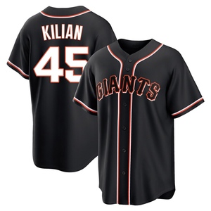 Men's San Francisco Giants Caleb Kilian Replica Black Fashion Out Jersey