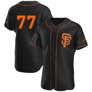 Men's San Francisco Giants Carson Seymour Authentic Black Alternate Jersey