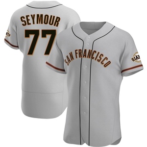 Men's San Francisco Giants Carson Seymour Authentic Gray Road Jersey