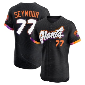 Men's San Francisco Giants Carson Seymour Elite Anthracite 2025 City Connect Jersey