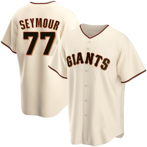 Men's San Francisco Giants Carson Seymour Replica Cream Home Jersey