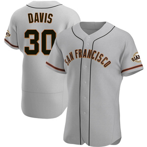 Men's San Francisco Giants Chili Davis Authentic Gray Road Jersey