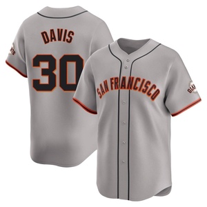 Men's San Francisco Giants Chili Davis Limited Gray Away Jersey