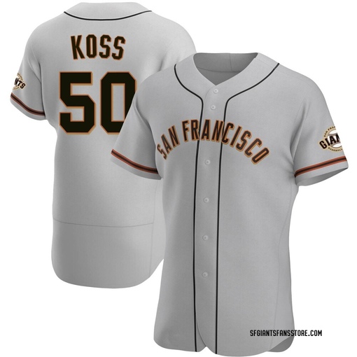 Men's San Francisco Giants Christian Koss Authentic Gray Road Jersey