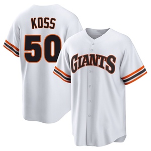 Men's San Francisco Giants Christian Koss Limited White Throwback Cooperstown Collection Jersey