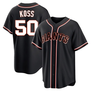 Men's San Francisco Giants Christian Koss Replica Black Fashion Out Jersey