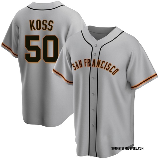 Men's San Francisco Giants Christian Koss Replica Gray Road Jersey