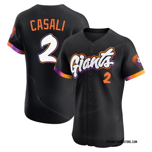 Men's San Francisco Giants Curt Casali Elite Anthracite 2025 City Connect Jersey