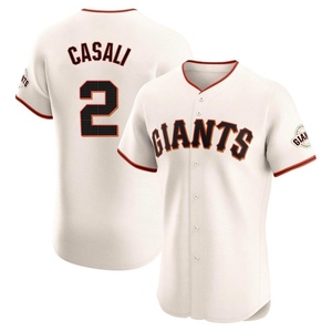 Men's San Francisco Giants Curt Casali Elite Cream Home Jersey
