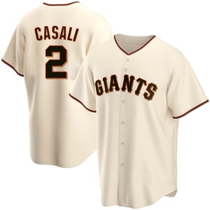 Men's San Francisco Giants Curt Casali Replica Cream Home Jersey