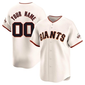 Men's San Francisco Giants Custom Limited Cream Home Jersey