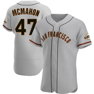 Men's San Francisco Giants Don Mcmahon Authentic Gray Road Jersey