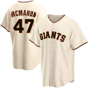Men's San Francisco Giants Don Mcmahon Replica Cream Home Jersey