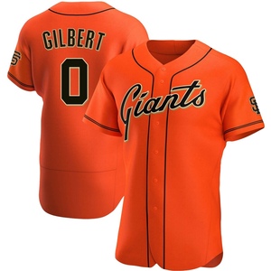 Men's San Francisco Giants Drew Gilbert Authentic Orange Alternate Jersey