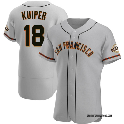 Men's San Francisco Giants Duane Kuiper Authentic Gray Road Jersey