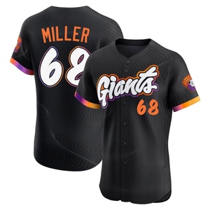 Men's San Francisco Giants Erik Miller Elite Anthracite 2025 City Connect Jersey