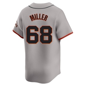 Men's San Francisco Giants Erik Miller Limited Gray Away Jersey