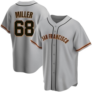 Men's San Francisco Giants Erik Miller Replica Gray Road Jersey