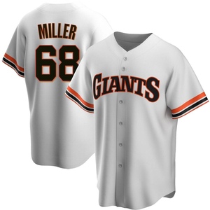 Men's San Francisco Giants Erik Miller Replica White Home Cooperstown Collection Jersey