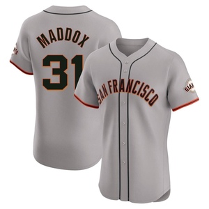 Men's San Francisco Giants Garry Maddox Elite Gray Road Jersey