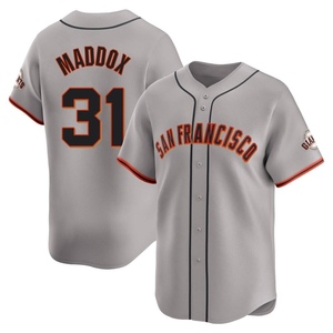 Men's San Francisco Giants Garry Maddox Limited Gray Away Jersey