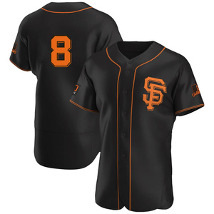 Men's San Francisco Giants Gary Carter Authentic Black Alternate Jersey