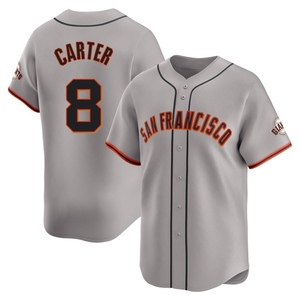 Men's San Francisco Giants Gary Carter Limited Gray Away Jersey