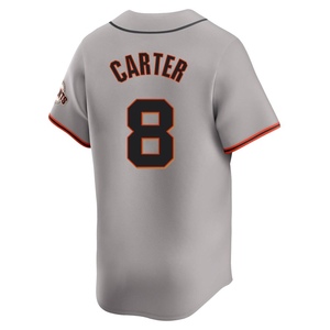 Men's San Francisco Giants Gary Carter Limited Gray Away Jersey