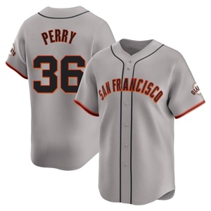 Men's San Francisco Giants Gaylord Perry Limited Gray Away Jersey