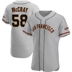 Men's San Francisco Giants Grant McCray Authentic Gray Road Jersey