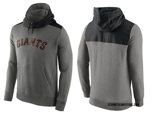 Men's San Francisco Giants Gray Hybrid Hoodie