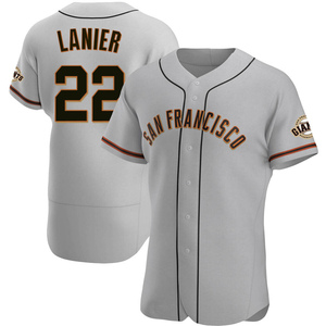 Men's San Francisco Giants Hal Lanier Authentic Gray Road Jersey