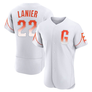 Men's San Francisco Giants Hal Lanier Authentic White 2021 City Connect Jersey