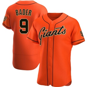 Men's San Francisco Giants Harrison Bader Authentic Orange Alternate Jersey