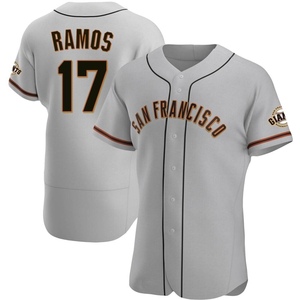 Men's San Francisco Giants Heliot Ramos Authentic Gray Road Jersey