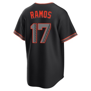 Men's San Francisco Giants Heliot Ramos Replica Black Alternate Jersey
